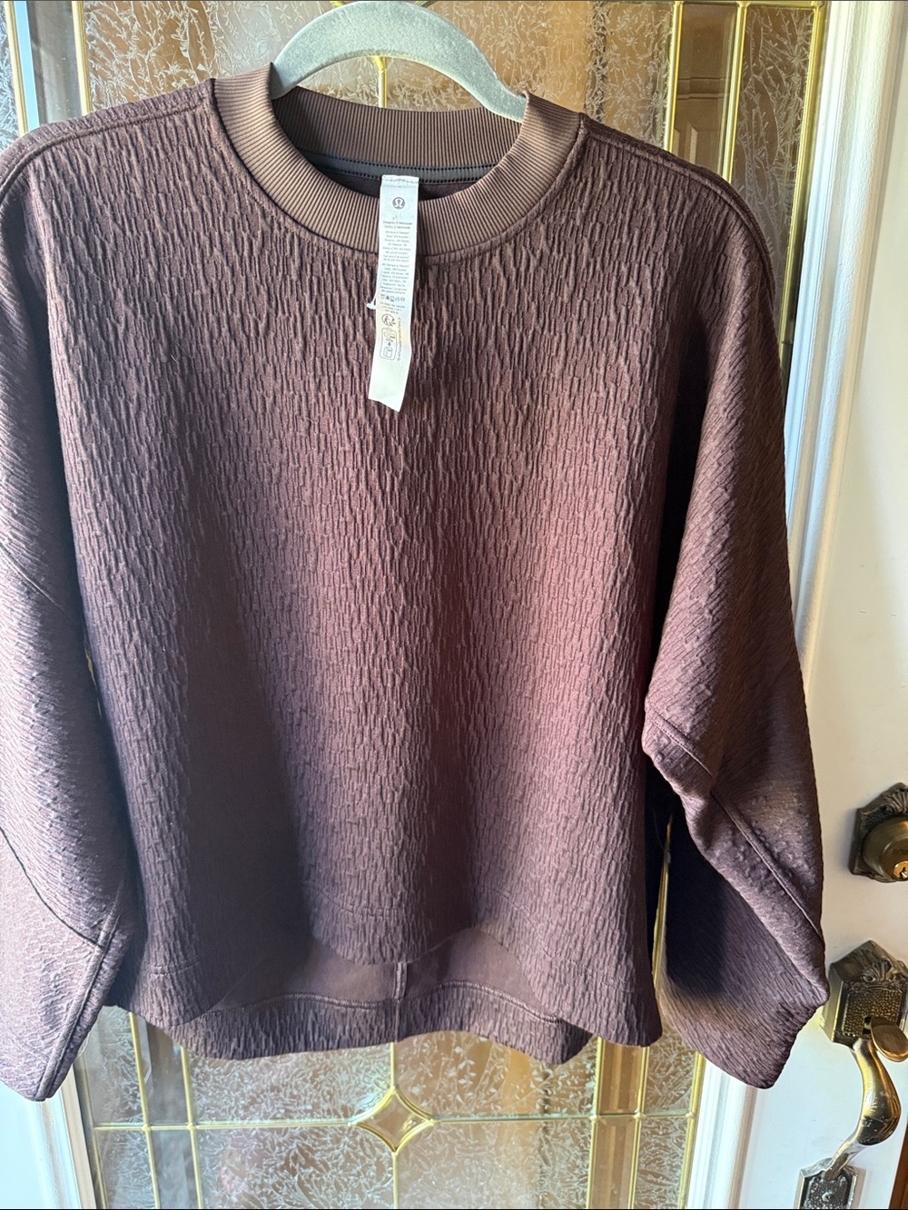 lululemon athletica Textured Crewneck Sweatshirt - Brown